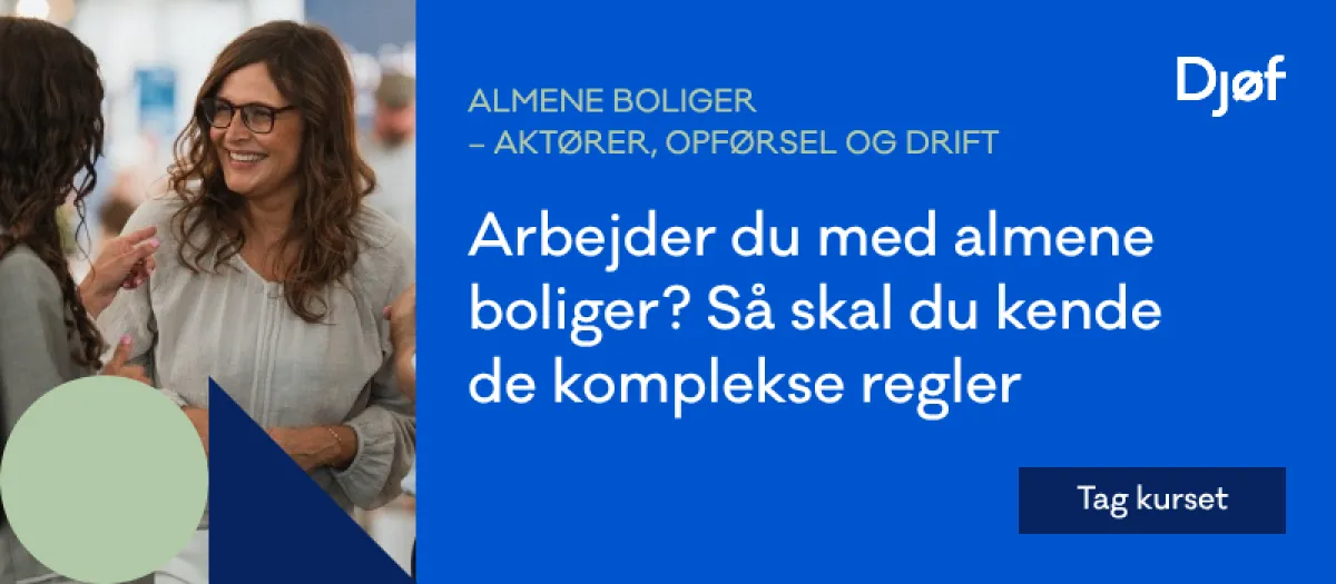 Almene boliger – aktører, opførelse og drift